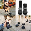 Neues Design wasserdichte Hundehuhe mit verstellbaren reflektierenden Gurthunden Wanderschuhe Stiefel